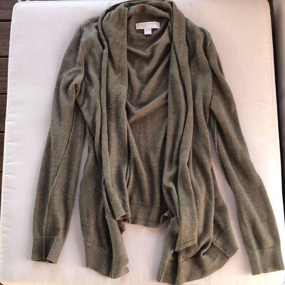 Michael Kors Olive Cardigan Sweater